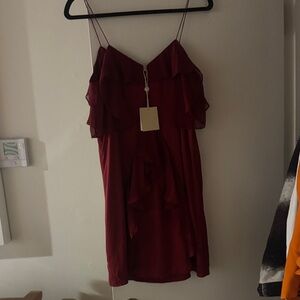 Haute Hippie Ruffle slip  Dress